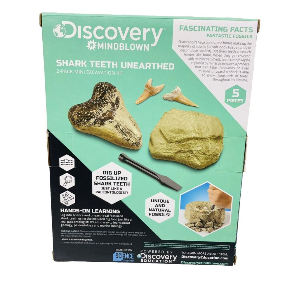 Discovery Mindblown Shark Teeth Unearthed 2 Mini Excavation Kit 6+ - Picture 4 of 7